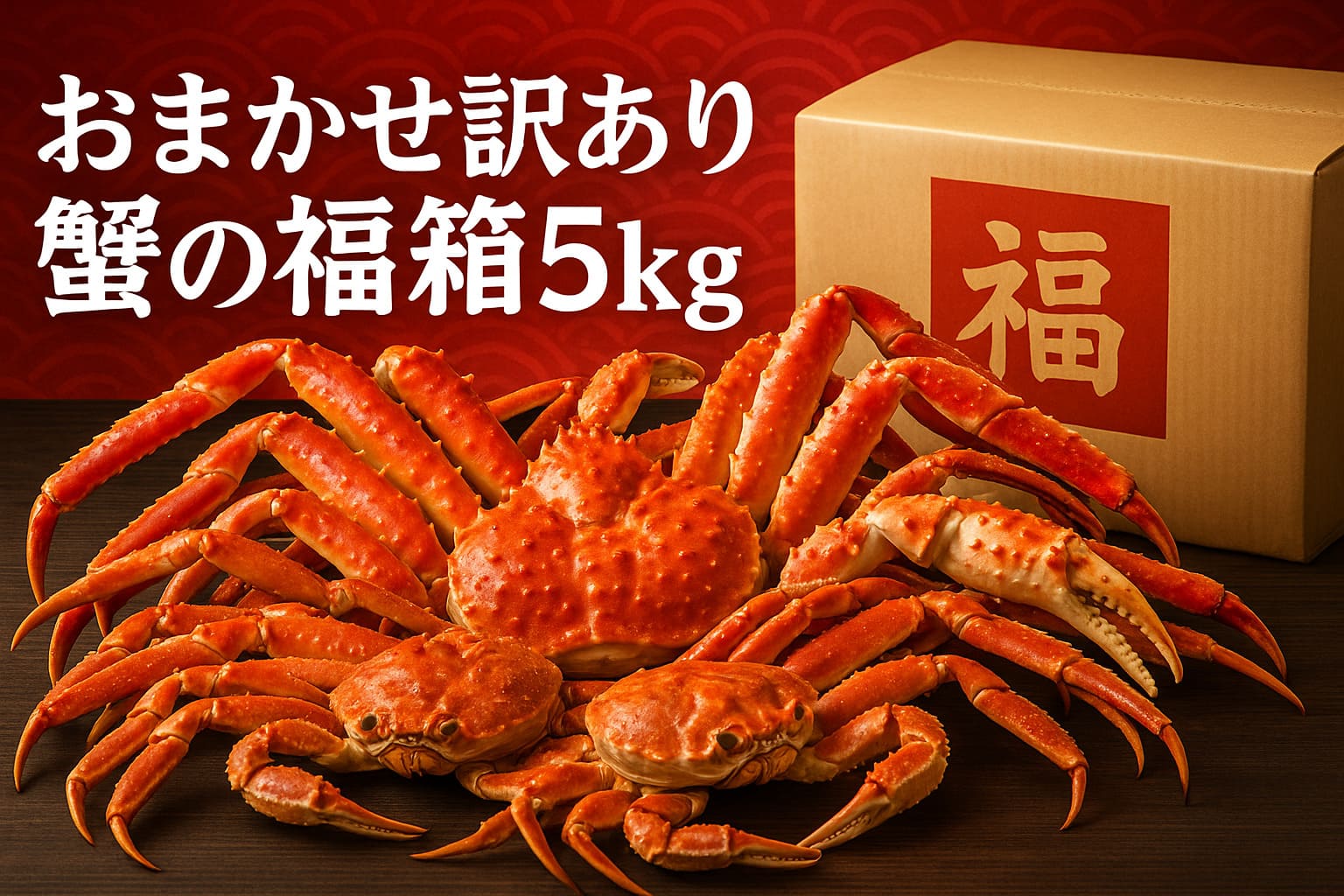 おまかせ訳あり蟹福箱5kg