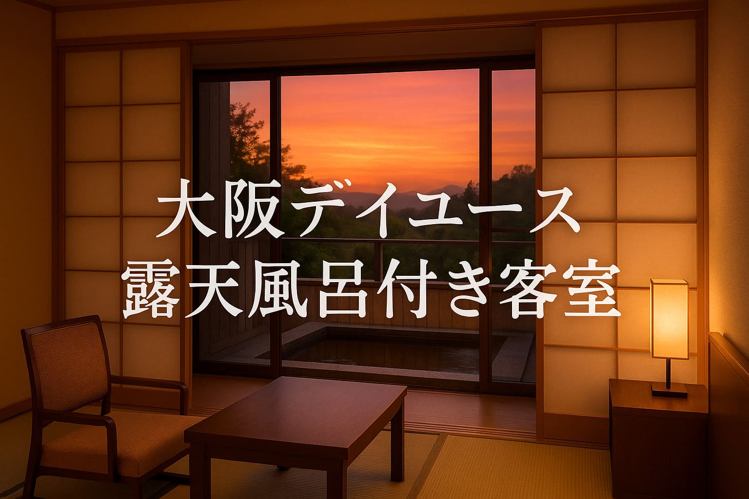 大阪デイユース露天風呂付き客室