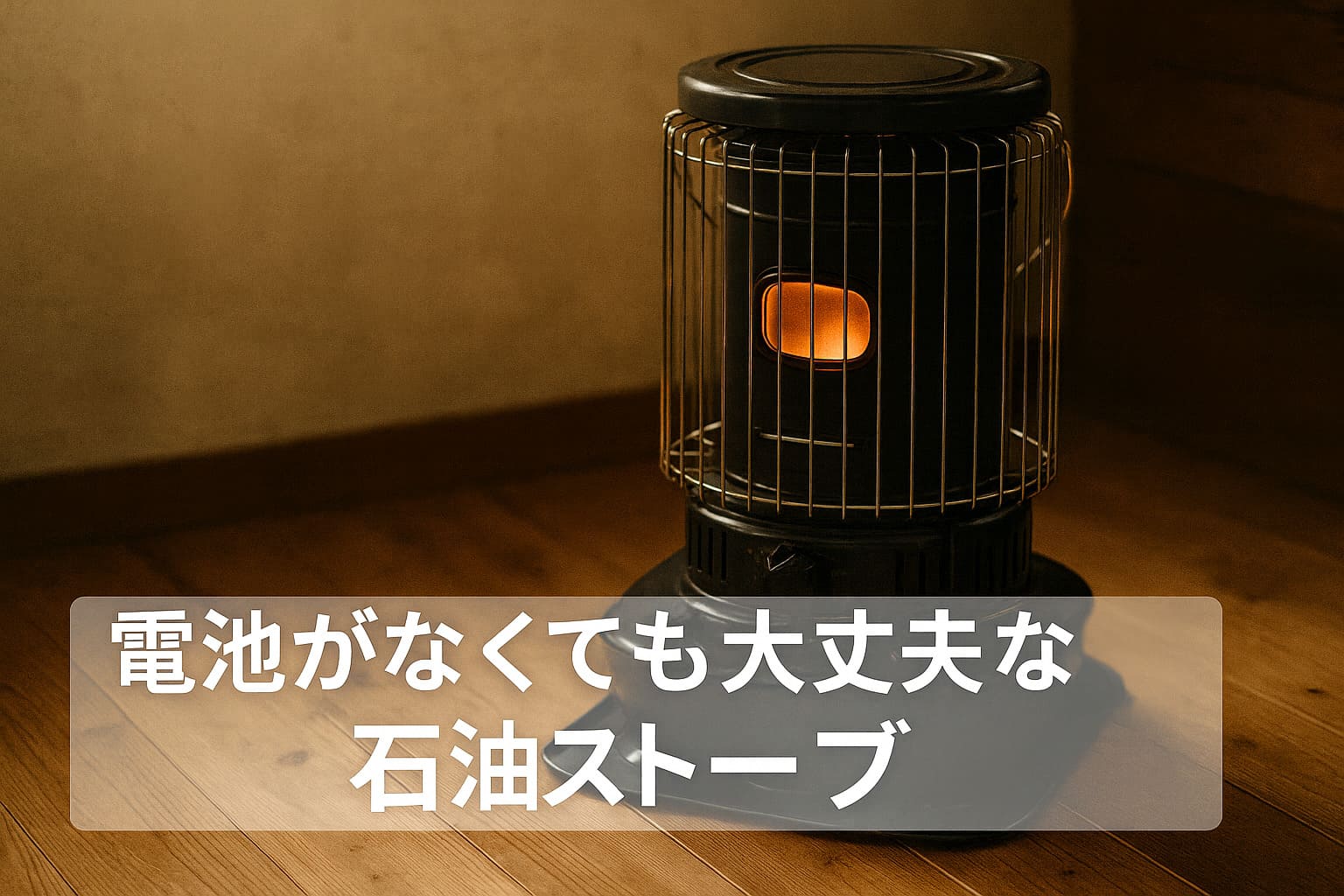 電池がなくても大丈夫な石油ストーブ