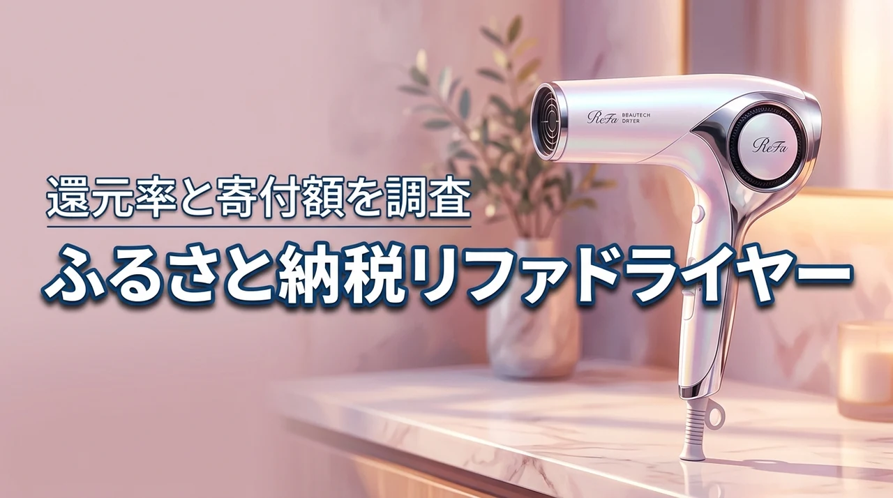 ふるさと納税でリファドライヤーがもらえる自治体は？全モデルの寄付額と還元率を調査